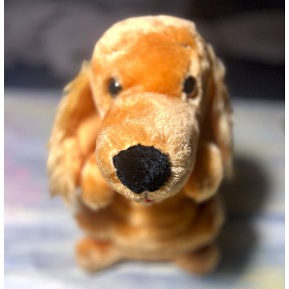 Vintage 1979 Dakin Crocker Spaniel Plush Crocker National Bank Nature Babies Tag